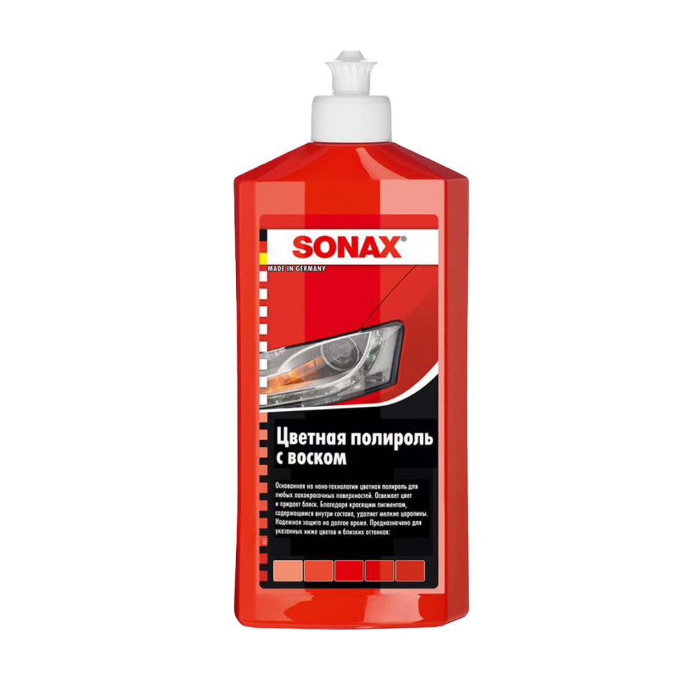 Sonax NanoPro полироль с воском 500 мл (красный)